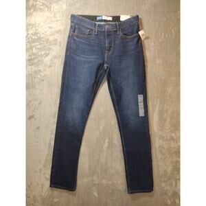 NWT Old Navy Jeans Mens 32x35 Stretch Slim Comfort Waist Dark Wash Casual USA
